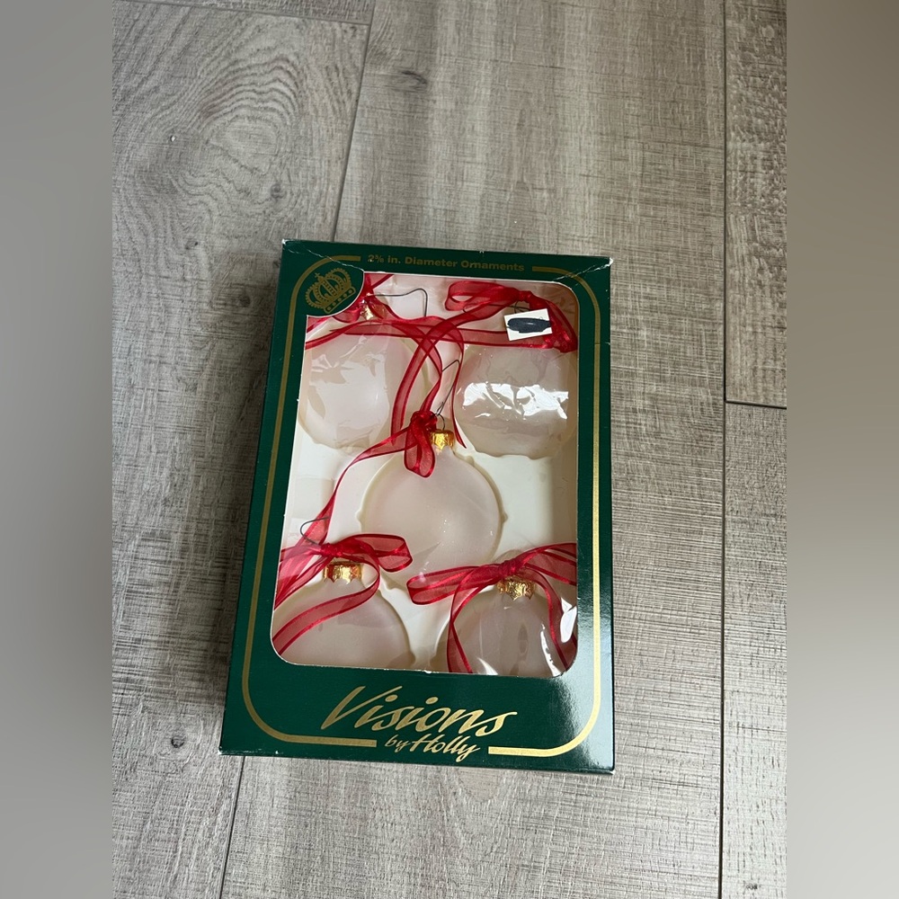 Visions by Holly Glass Christmas Ornaments